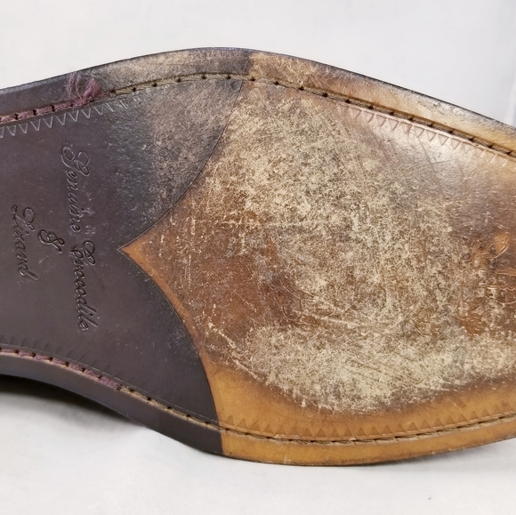 DAVID EDEN GENUINE CROCODILE LIZARD MEN SHOES OXFORDS BLACK GRAY SIZE 13 EUC - Picture 7 of 13